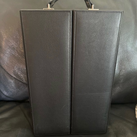 Black Leather Hemingway Whiskey Set - Picture 2 of 5